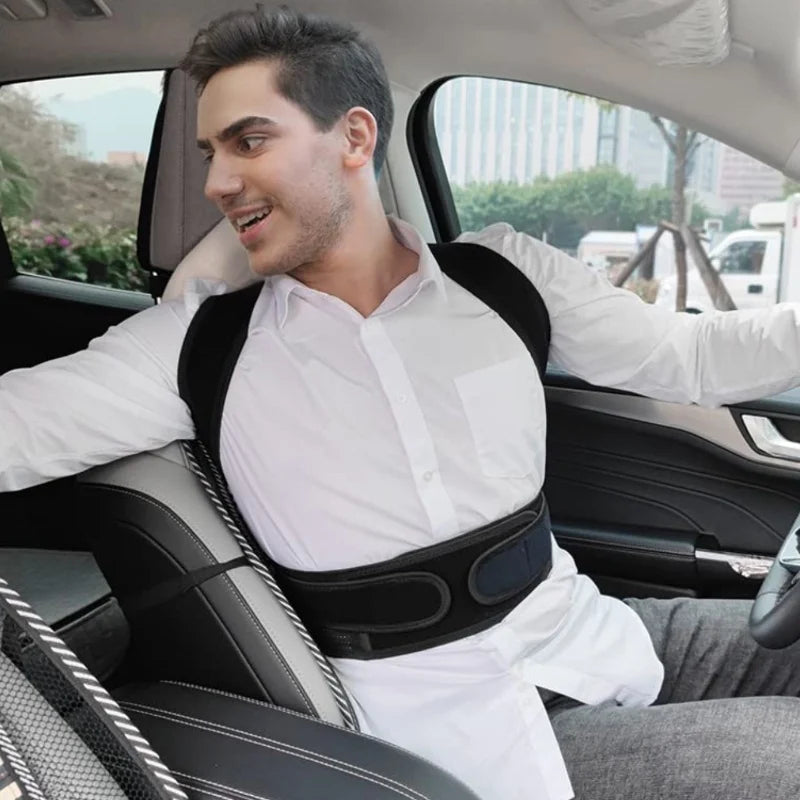 Adjustable Back Posture Corrector With Breathable Shoulder And Waist Support Straps For Boys And Girls To Relieve Back Pain